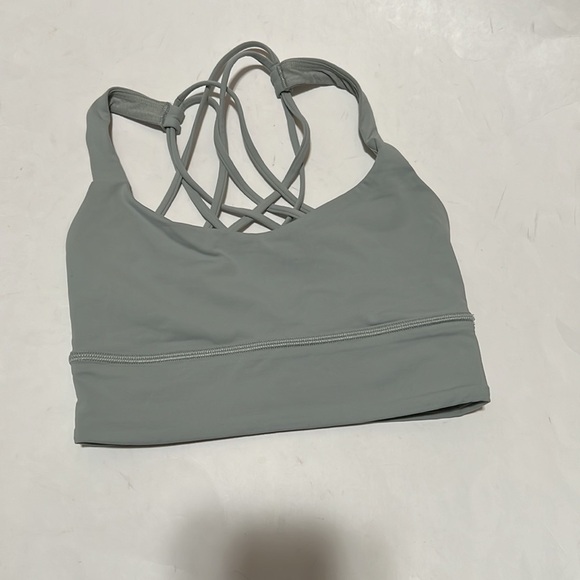 Lululemon Free to Be Bra Wild Long Line Jade Grey (7) - Picture 13 of 16
